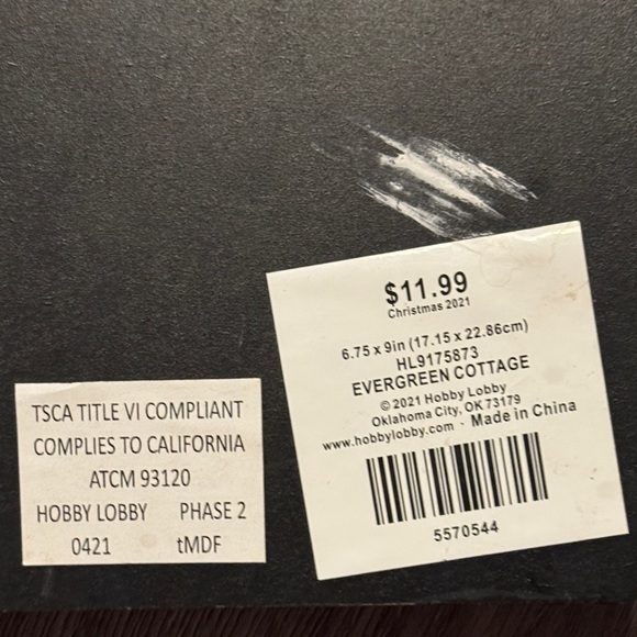 Black and White Christmas Decor with Bells - Picture 3 of 4